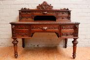 Oak hunt desk 19th century