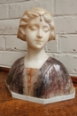 Art Deco style statue in alabaster 1930