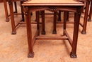 Art Nouveau style Dinning set in Walnut, France 19th century