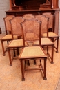 Art Nouveau style Dinning set in Walnut, France 19th century