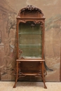 Art Nouveau style Display cabinet in Walnut, France 1900