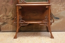 Art Nouveau style Display cabinet in Walnut, France 1900