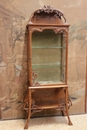 Art Nouveau style Display cabinet in Walnut, France 1900