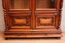 Renaissance style Bookcase in Walnut, France 19th century