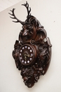 Hunt style Clock in Oak, France 19th century