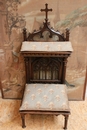 Gothic style Prayer Bench in Walnut, France 19th century