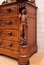 Black forest style Chest of drawers in Oak, France 19th century