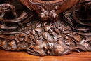 Black forest style Chest of drawers in Oak, France 19th century