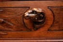 Black forest style Chest of drawers in Oak, France 19th century