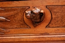 Black forest style Chest of drawers in Oak, France 19th century