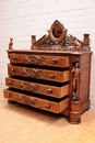 Black forest style Chest of drawers in Oak, France 19th century