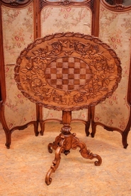 Black forest Tilt top table