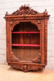 Black forest Wall cabinet in walnut