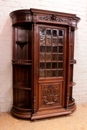 Renaissance style Display cabinet in Walnut, France 19th century