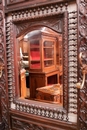 Breton style Hall bench/hall tree in Oak, France 1900