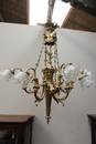 style Chandelier in Bronze, France 19th century