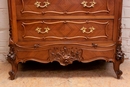 Louis XV style Secretary desk in Walnut, France 19th century