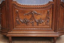 Louis XVI style Display cabinet in Walnut, France 19th century