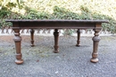 style Table and chairs in Walnut, English 19th century