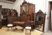 Exceptional 8 pc mahogany Louis XVI bedroomset