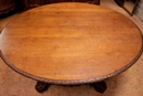 Black forest style Table in Oak, France 19th century