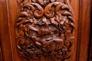 Hunt style Armoire in Oak, France 19th century