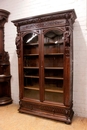 Renaissance style Bookcase in Oak, France 19th century