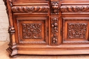 Renaissance style Display cabinet in Walnut, France 19th century