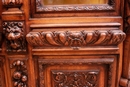 Renaissance style Display cabinet in Walnut, France 19th century