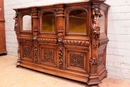 Renaissance style Display cabinet in Walnut, France 19th century