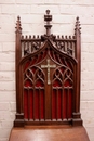 Gothic style Prayer bench in Walnut, France 19th century