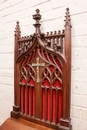 Gothic style Prayer bench in Walnut, France 19th century