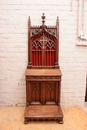 Gothic style Prayer bench in Walnut, France 19th century