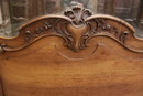 Louis XV style Display cabinet in Walnut, France 19th century