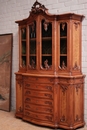 Louis XV style Cabinet in Walnut, France 19th century