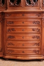 Louis XV style Cabinet in Walnut, France 19th century