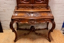 Louis XV style Secretary desk in Walnut, France 19th century