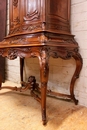 Louis XV style Secretary desk in Walnut, France 19th century