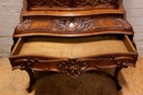 Louis XV style Secretary desk in Walnut, France 19th century