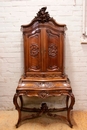 Louis XV style Secretary desk in Walnut, France 19th century