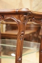 Louis XV style Display cabinet in Walnut, France 19th century