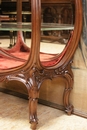 Louis XV style Display cabinet in Walnut, France 19th century