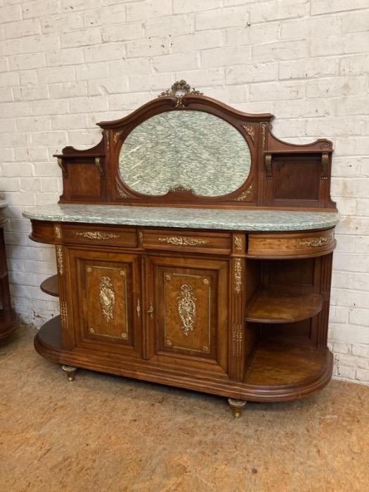 Exceptional Louis XVI cabinet in mahogany and bronze