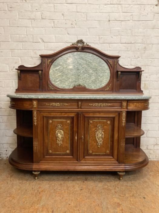 Exceptional Louis XVI cabinet in mahogany and bronze