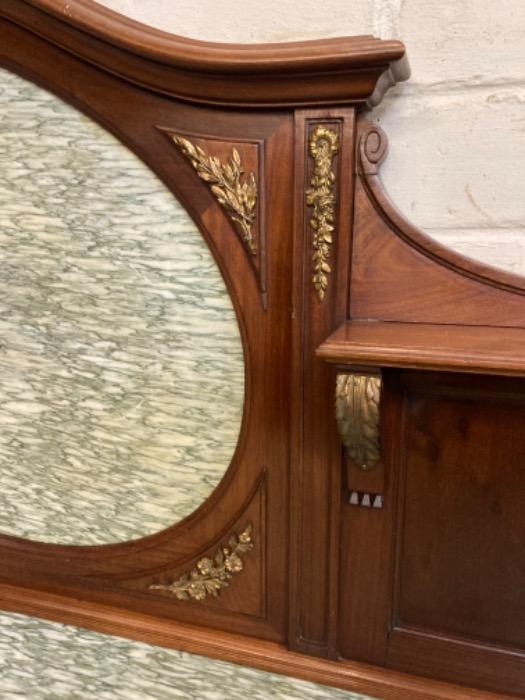 Exceptional Louis XVI cabinet in mahogany and bronze