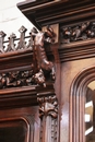 Gothic style Bookcase in Walnut, France 19th century