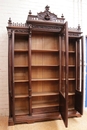 Gothic style Bookcase in Walnut, France 19th century