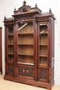 Gothic style Bookcase in Walnut, France 19th century