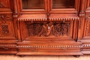 Renaissance style Bookcase in Walnut, France 19th century