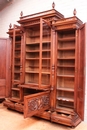 Renaissance style Bookcase in Walnut, France 19th century